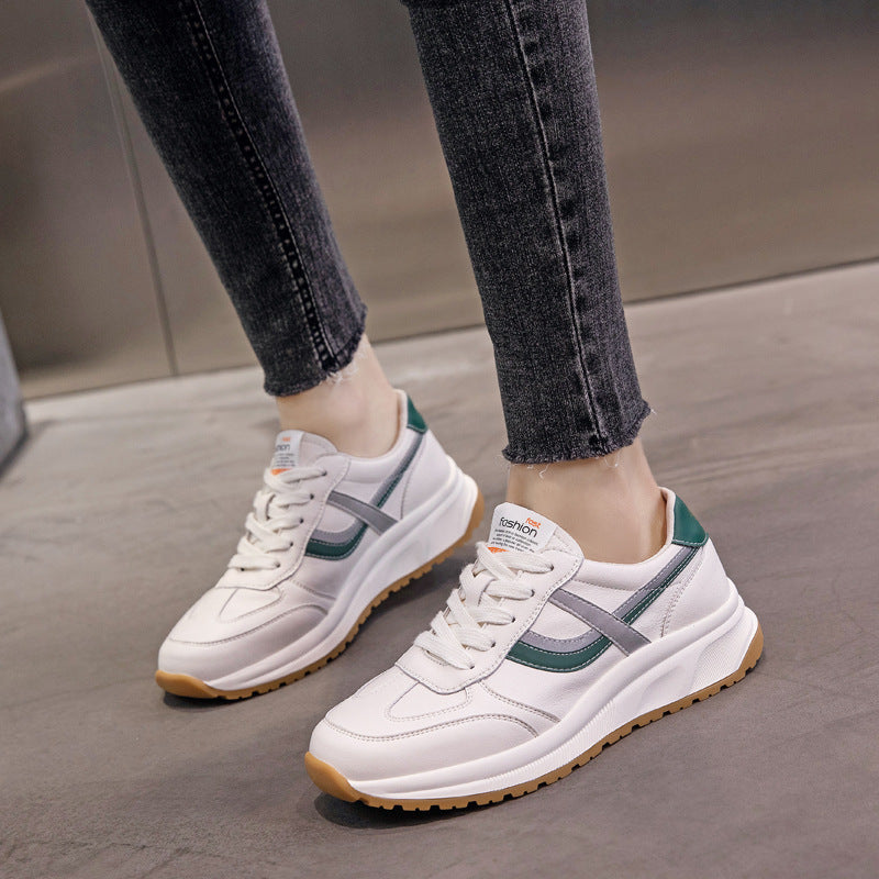 Women's White Spring Argan Trendy Daddy Casual Shoes