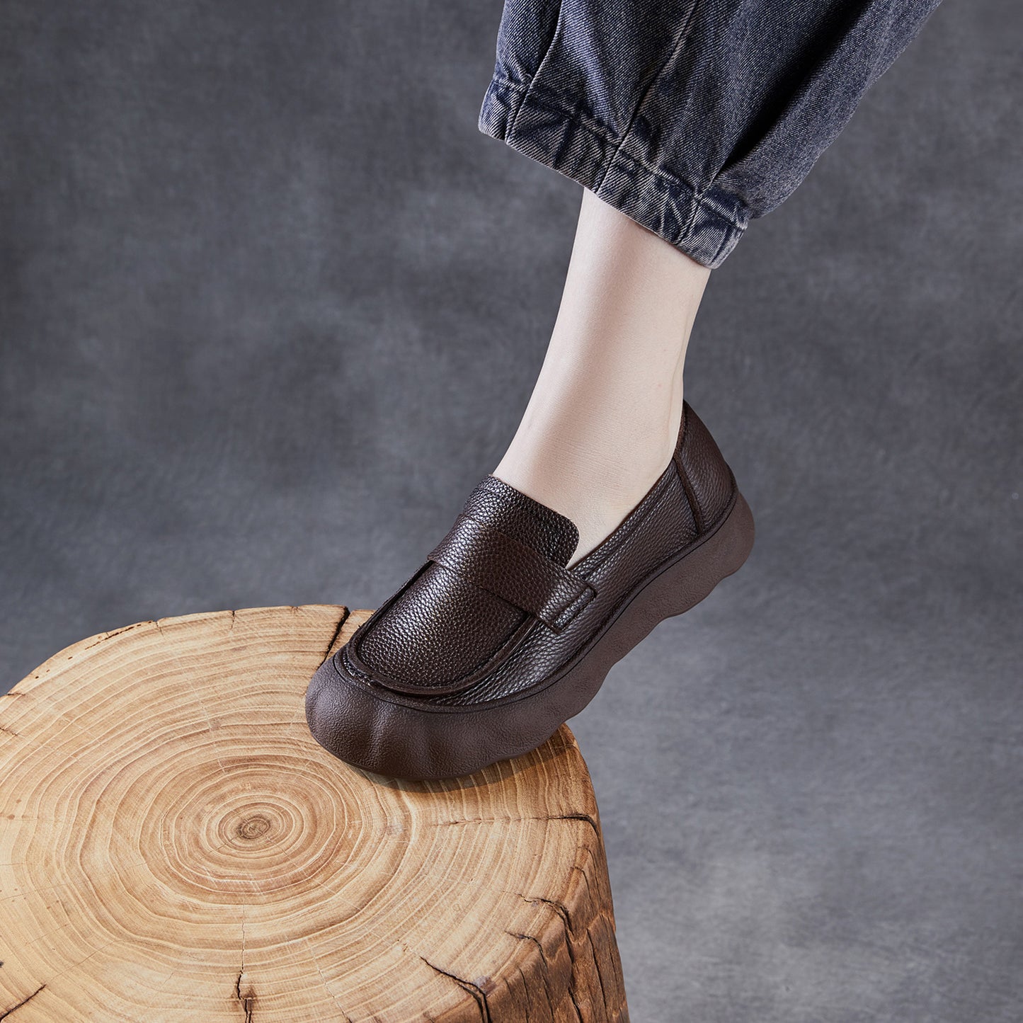 Women's Vintage Soft Bottom Comfortable Mid-mouth One Women's Casual Shoes