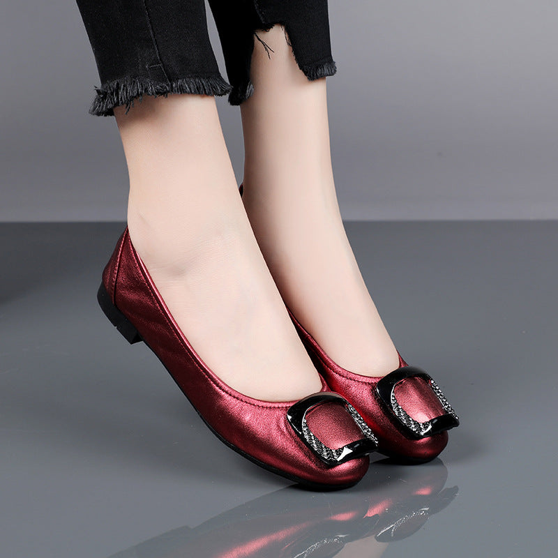 Women's Low-cut Pumps Mother Leap Moon Oversized Foldable Ballet Women's Fashion Shoes