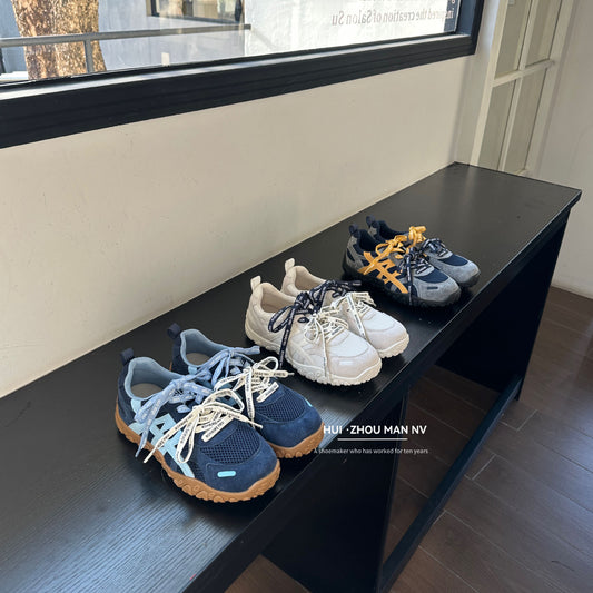 Women's Platform German Training Mesh Mandarin Duck Shoelace Flat Women's Sports Shoes