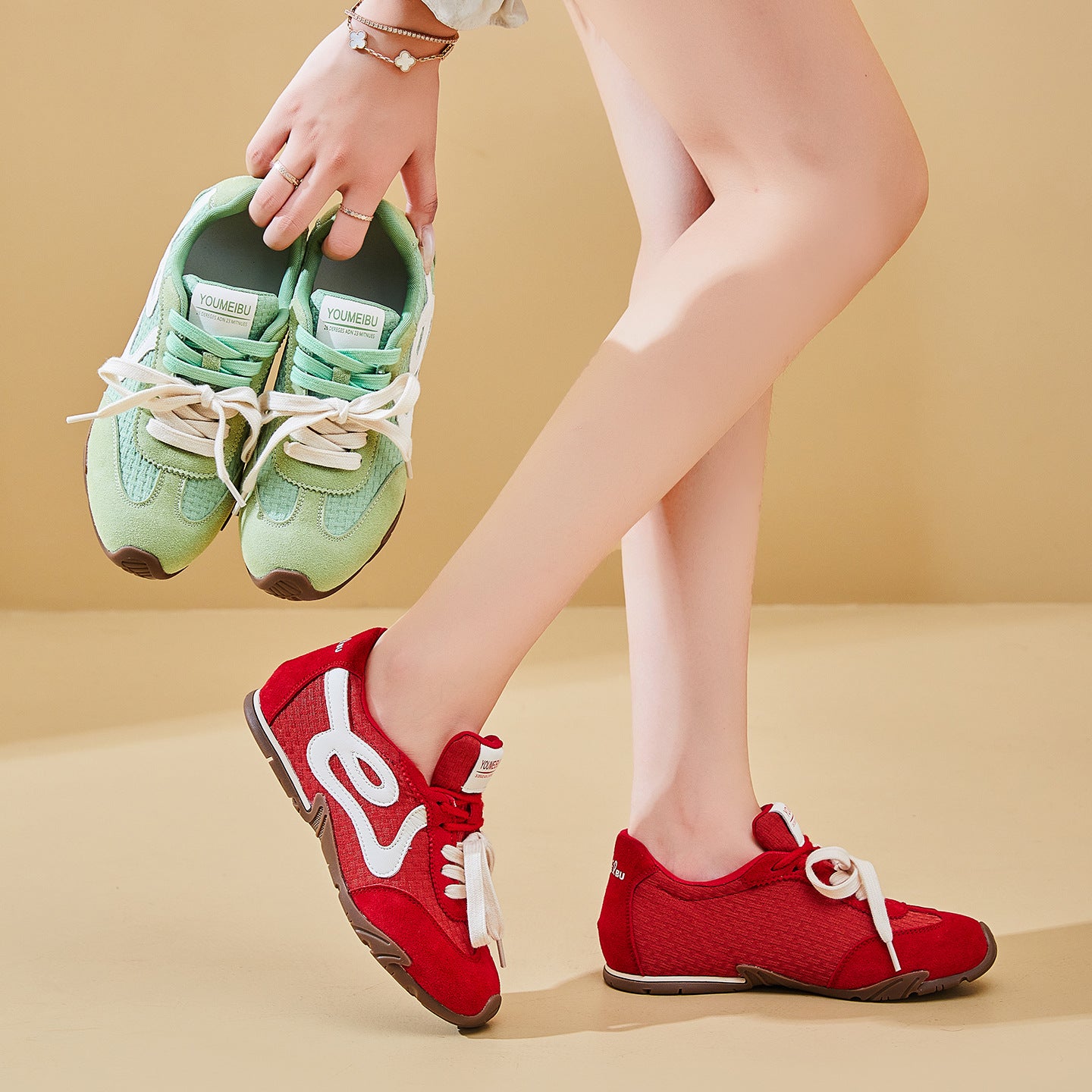 Women's German Training Fashionable Summer Korean Style Thick Women's Sports Shoes