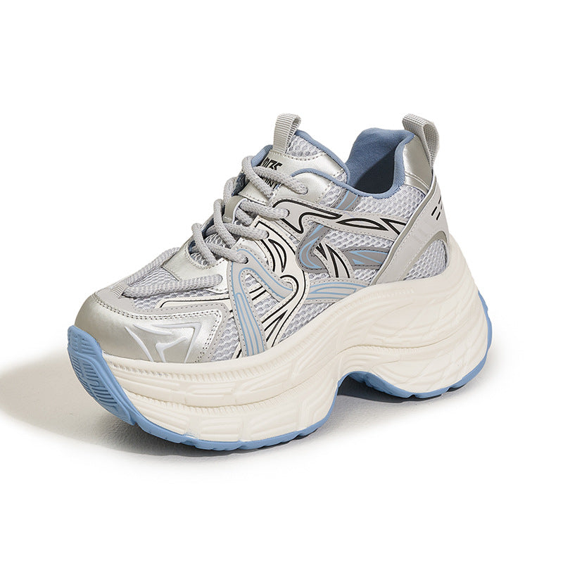 Women's Platform Dad Spring Fashion Mesh Versatile Men's Shoes
