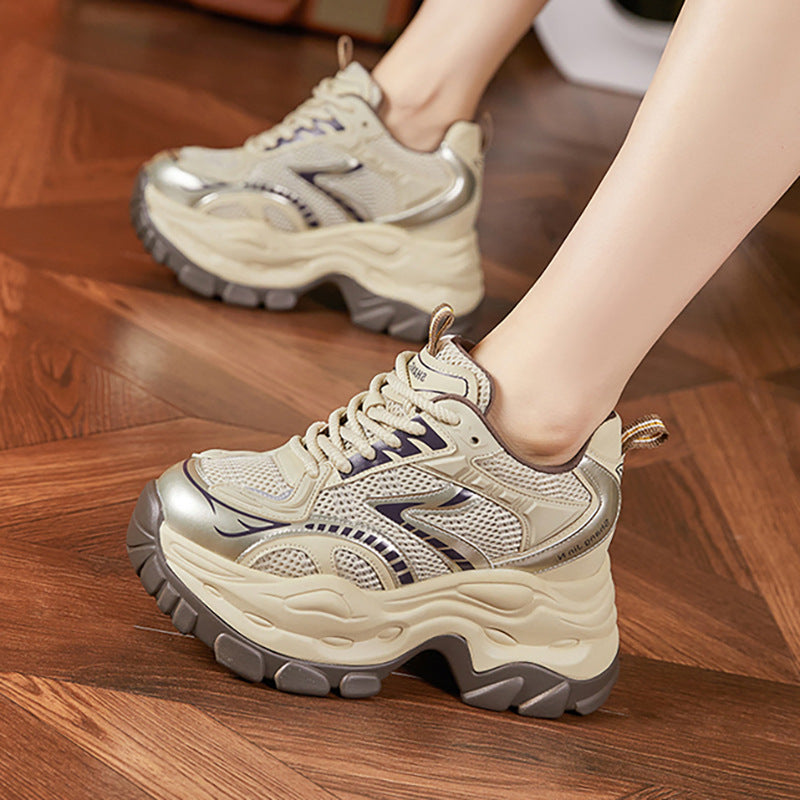 Women's Platform Dad Spring Small Height Increasing Women's Sports Shoes