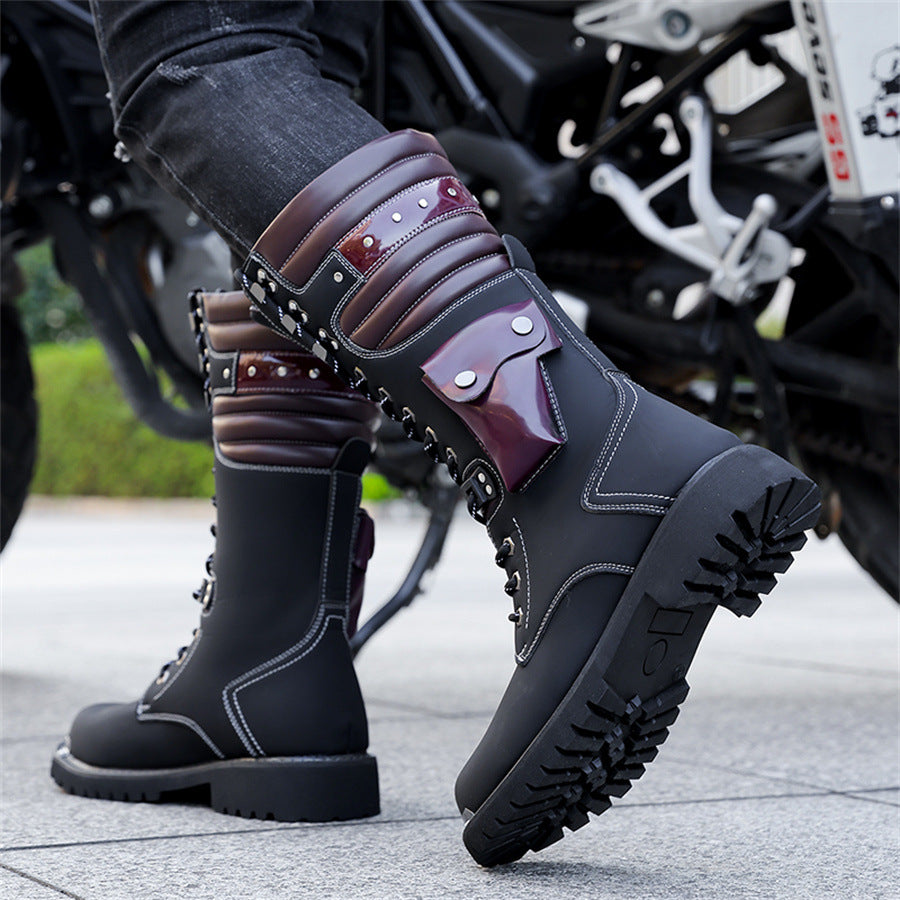 Men's Big Toe Long Tube Worker High Leg Men's Martin Boots