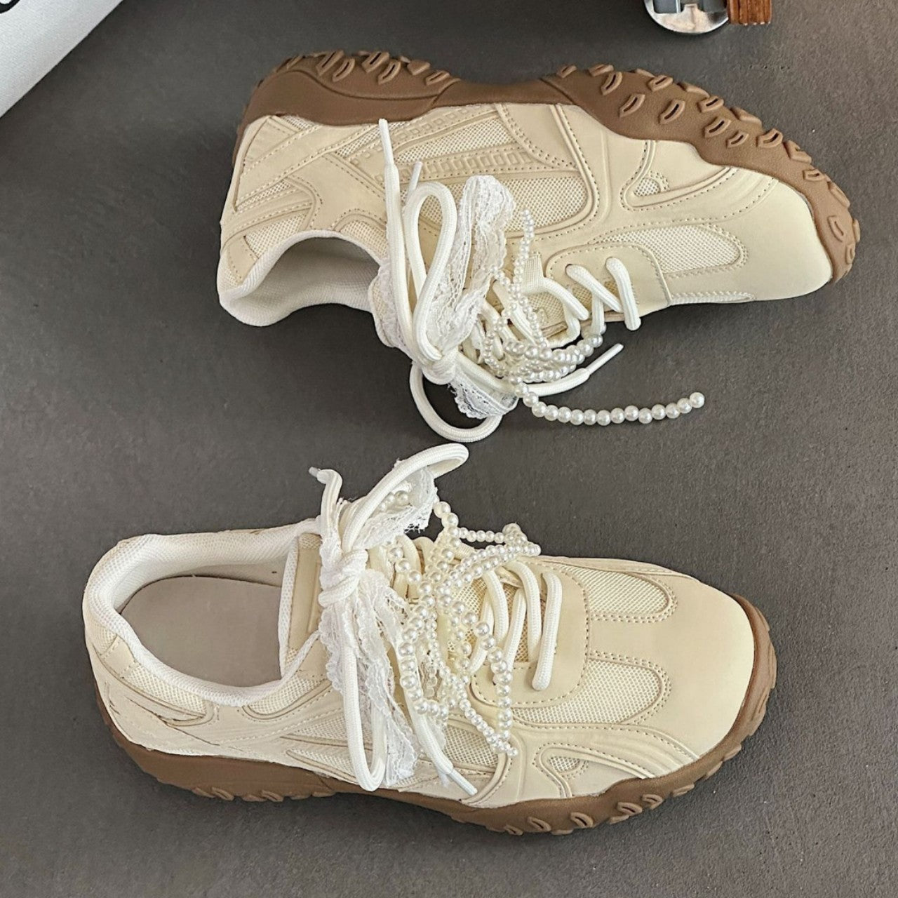 Women's Raise The Bottom Small German Training Fashionable Sports Lace Women's Casual Shoes