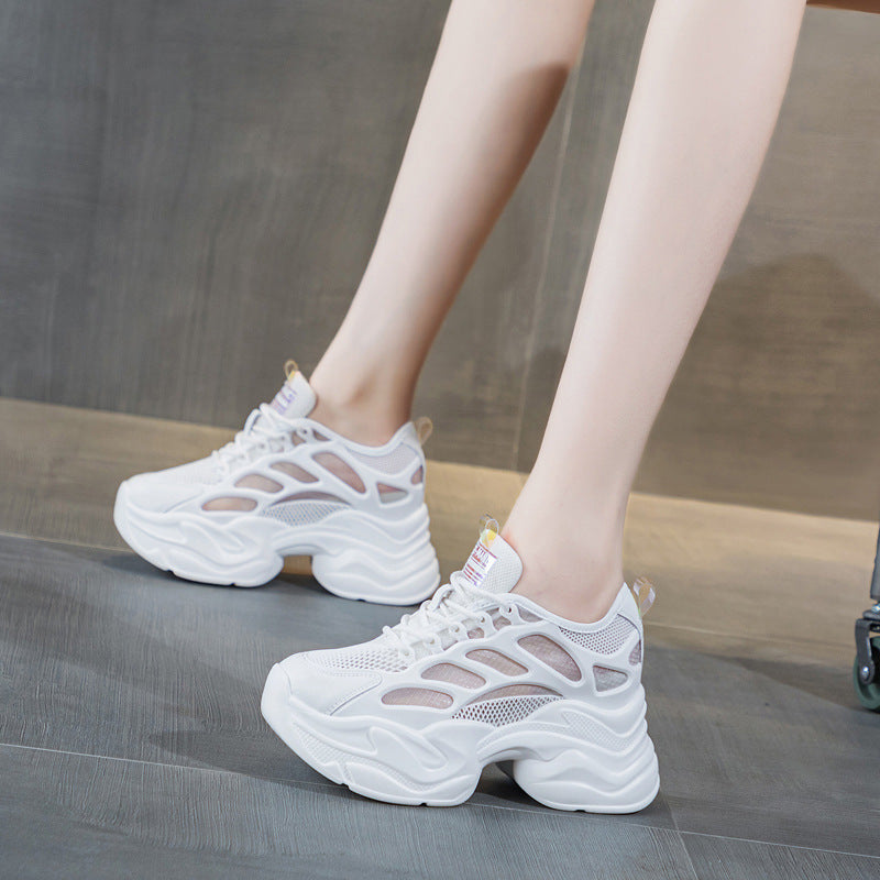 Women's Dad Summer Hidden Platform Breathable Mesh Heels