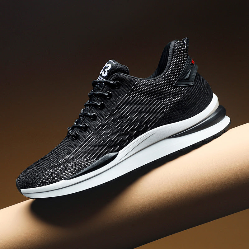 Men's Breathable Lace Up Autumn Blue White Men's Sports Shoes