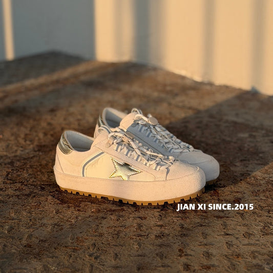 Women's German Training European Goods Versatile Sports Retro Style Round Toe Women's Casual Shoes