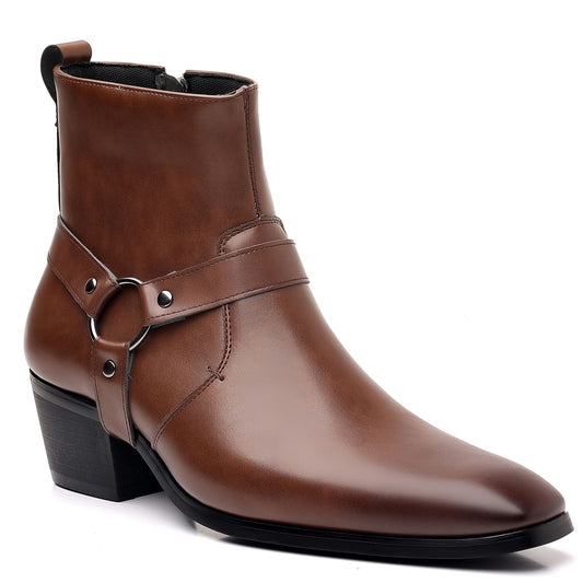 Men's Olympic British Chelsea Rivet Personality High Men's Leather Boots