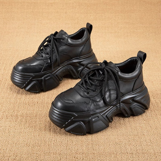 Women's Platform Spring Versatile Height Increasing High Women's Casual Shoes