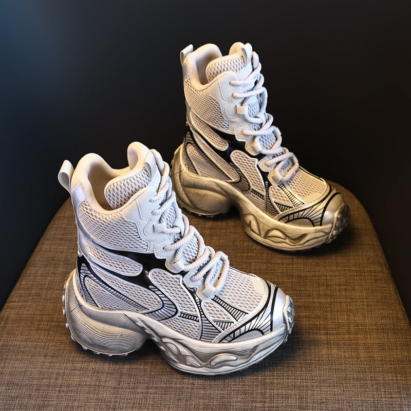 Women's Thick-soled Height Increasing Insole Mesh Super Sports Casual Shoes