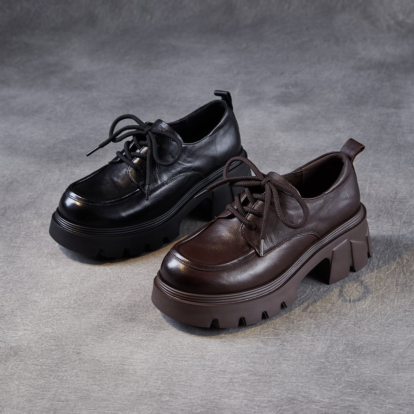 Women's Platform Height Increasing British Style Light Heels