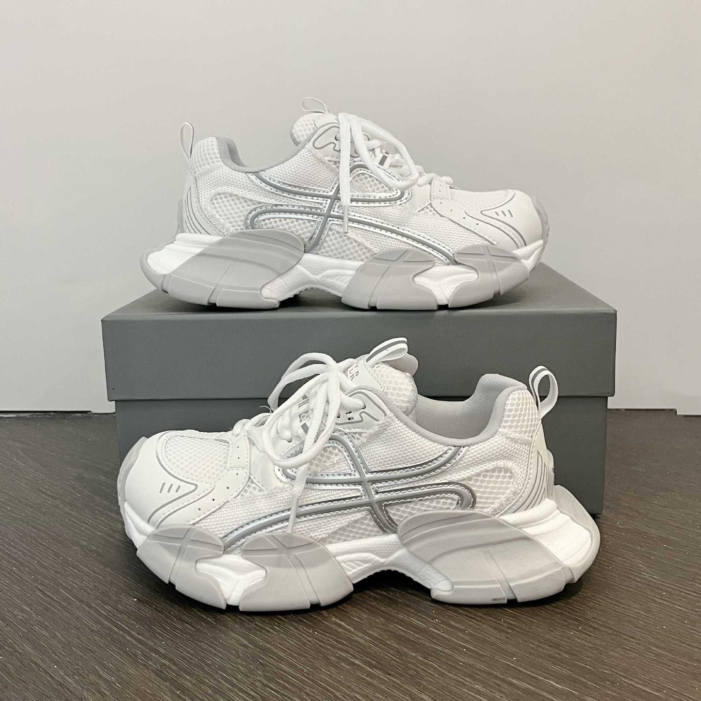 Women's Platform Dad Spring Mesh Breathable Pants Light Sneakers