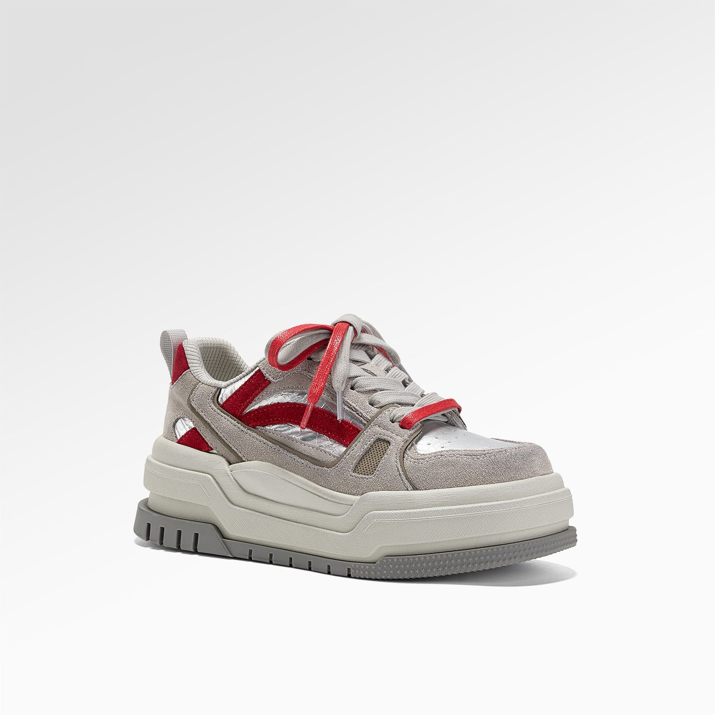 Women's Of Order World Spring Small Thick-soled Genuine Personality Contrast Sneakers