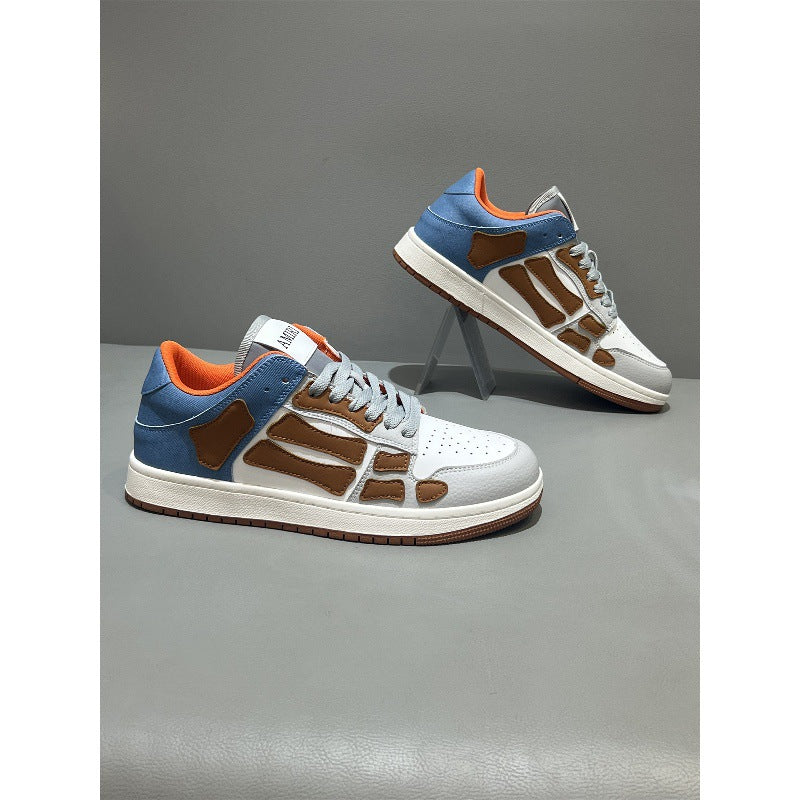 Men's Autumn Breathable Skateboard Fashionable Lightweight White Men's Sports Shoes