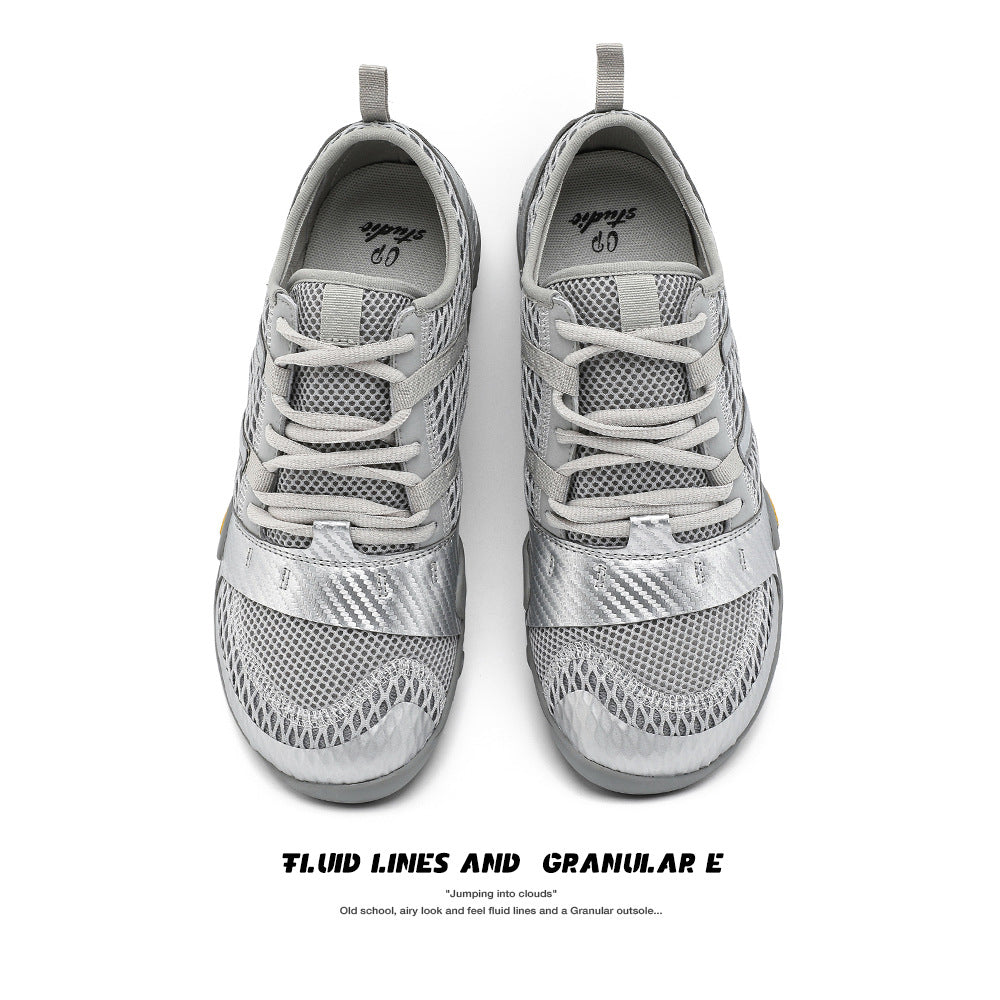 Unisex Liquid Sier Summer Couple Breathable Casual Shoes