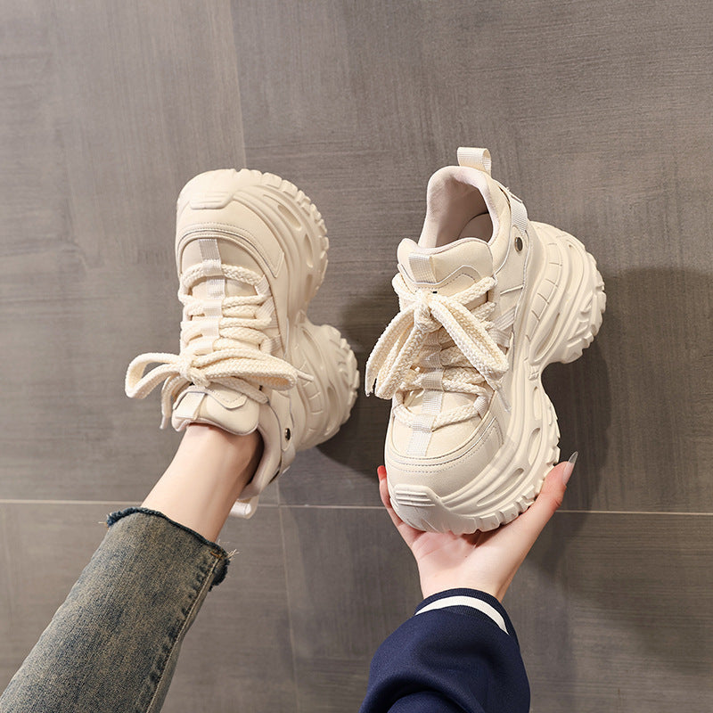Women's Increasing Insole Dad Autumn Muffin Soft Casual Shoes