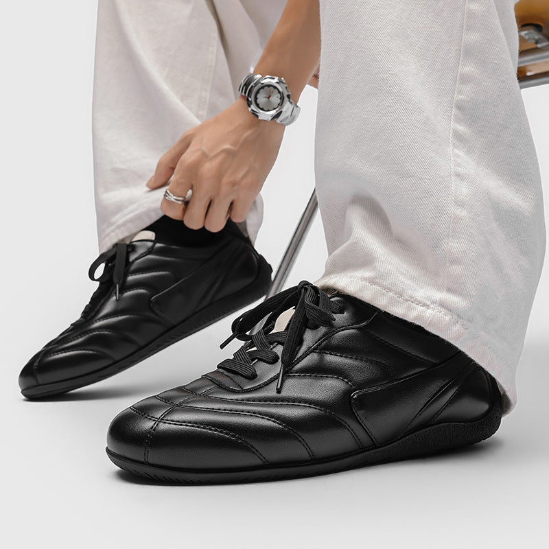 Men's Korean White Summer Sports Outdoor Fashion Men's Casual Leather Shoes