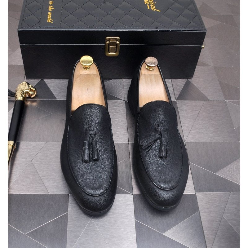 Men's Fashion Business Slip-on Breathable Fringed Korean Style Men's Sports Shoes