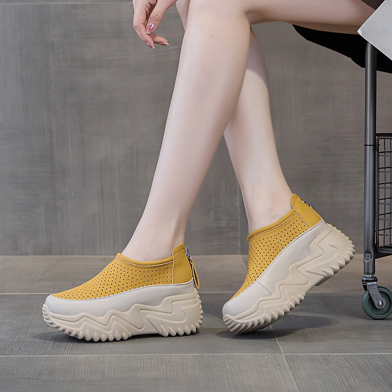 Women's Height Increasing Insole Dad Summer Versatile Korean Style Thick Casual Shoes