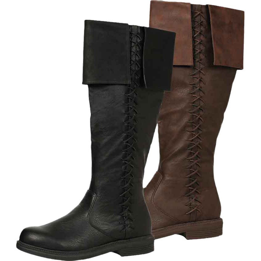 Men's Retro Medieval Nordic Viking Large Size Bart Men's Leather Boots