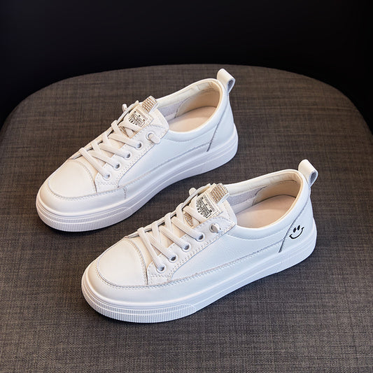 Charming Women's White Flat Versatile Single-layer Women's Casual Shoes