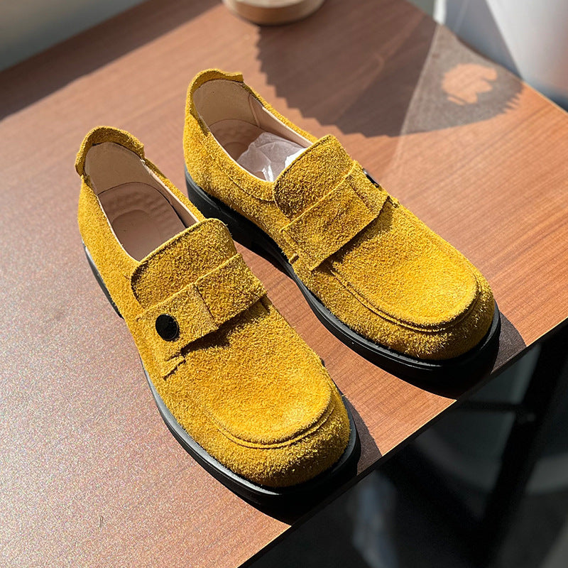 Men's Business Fashion Commuting Cover Slip-on Lazy Men's Casual Leather Shoes