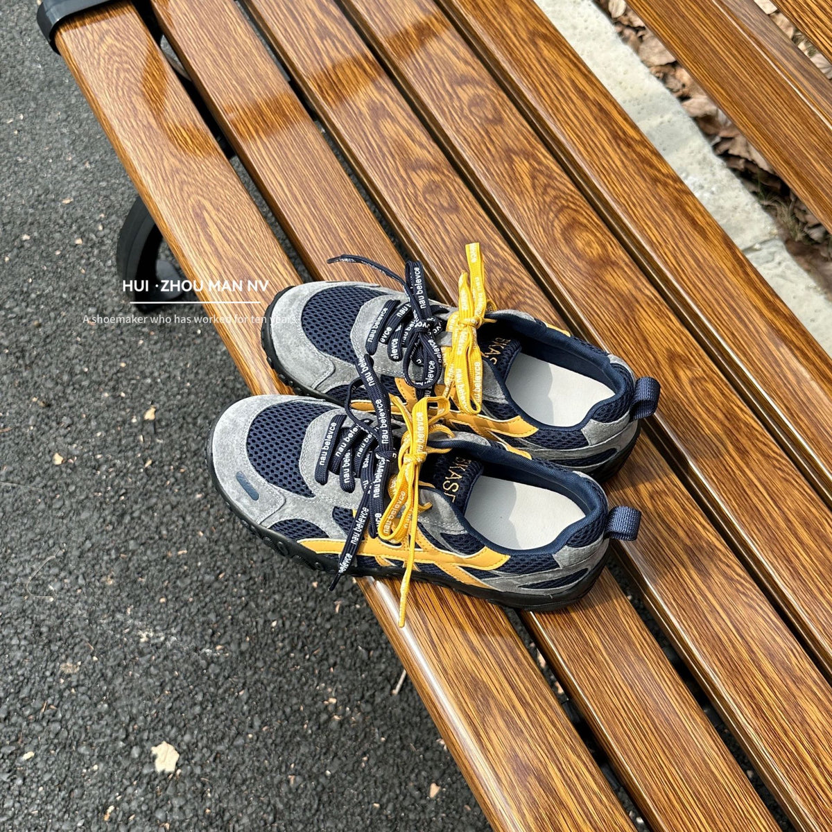 Women's Platform German Training Mesh Mandarin Duck Shoelace Flat Women's Sports Shoes