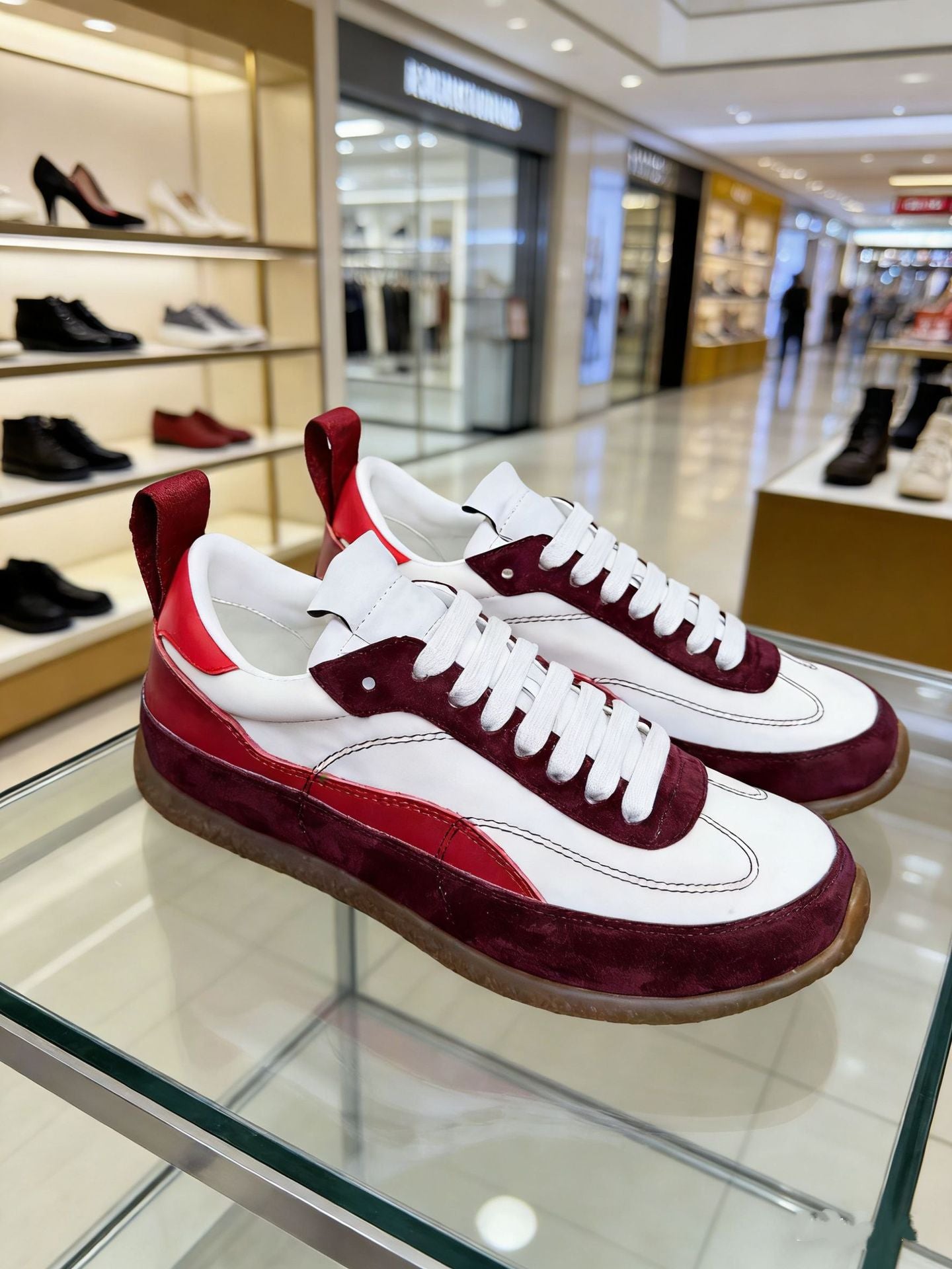 Women's Spring Series German Training Retro Stitching Flat Versatile Casual Shoes
