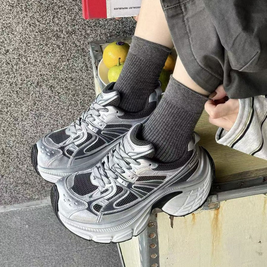 Women's Preface Fan Platform Dad Spring Breathable Soft Bottom Sports Casual Shoes