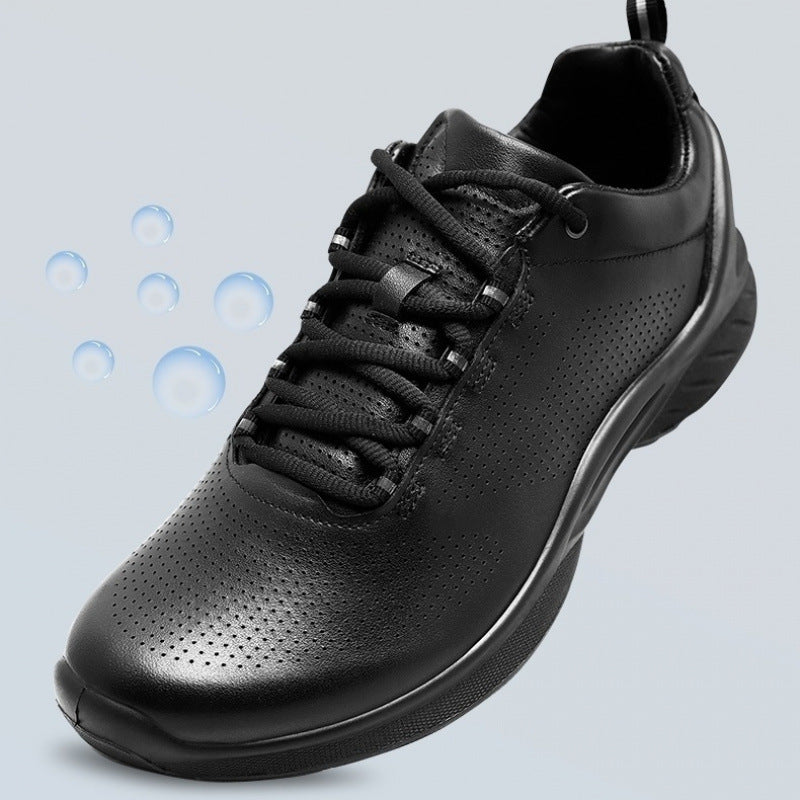 Men's Cowhide Summer Training Fire Protection Spare Time Outdoor Duty Injection Men's Sports Shoes