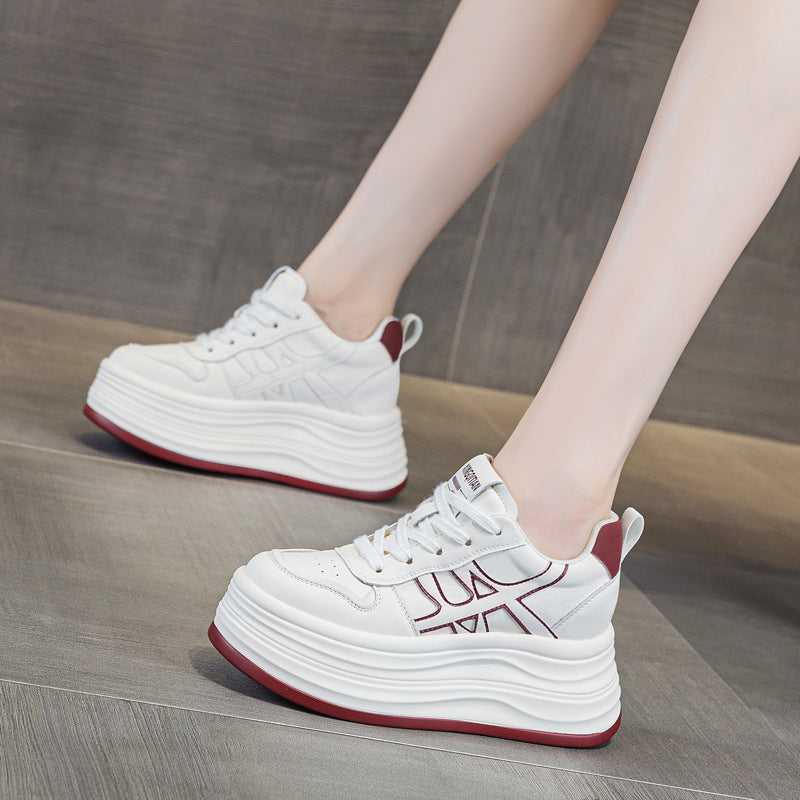 Women's Autumn Korean Style Height Increasing Insole Muffin Lightweight Women's Sports Shoes