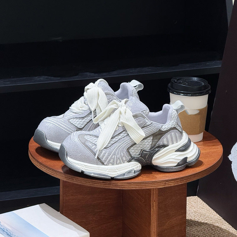 Women's Thick Bottom Heightened Daddy Korean Niche Design Women's Sports Shoes