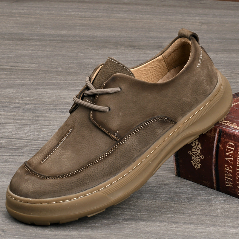 Men's Suede Business Breathable Soft Sole Men's Casual Leather Shoes