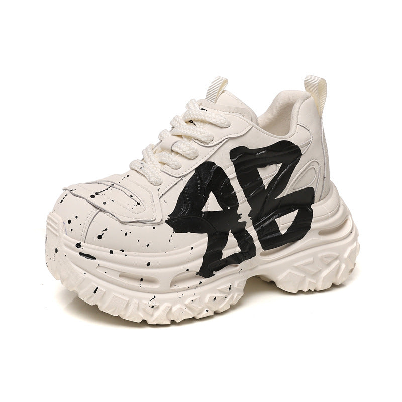 Women's Platform Height Increasing Insole Dad Autumn Sports Casual Shoes