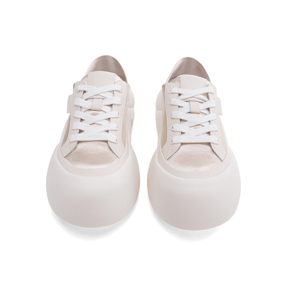 Women's Bottom Bread Step-on Two-way Increased Ugly Sneakers