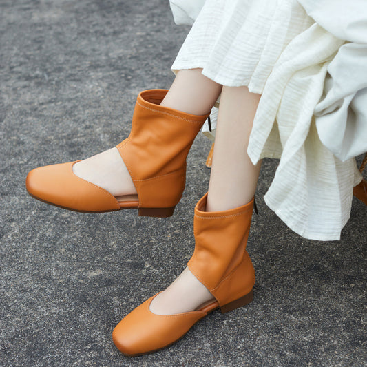 British Handmade Genuine Soft Bottom Roman Flat Sandals