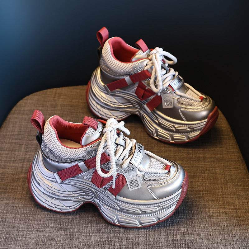 Women's Height Increasing Insole Platform Dad Autumn Sports Casual Shoes
