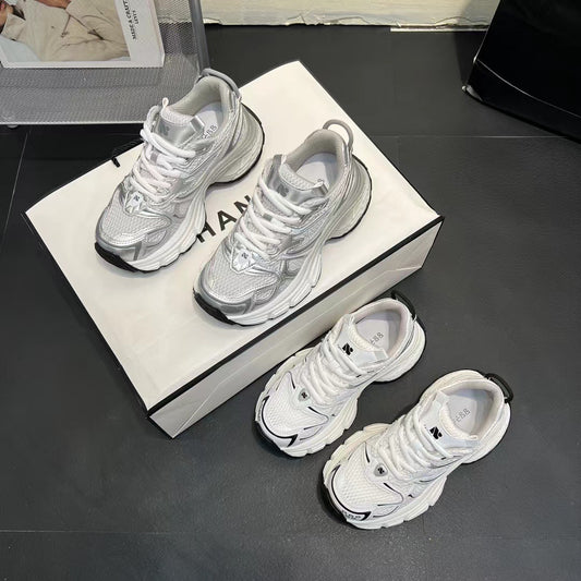Women's Dad Fashionable Summer Lightweight Platform Versatile Mesh Breathable Sneakers
