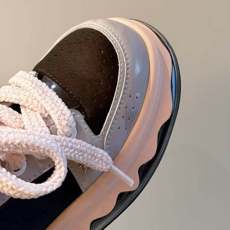 Spring Versatile Platform Increased Light Luxury Air Women's Sports Shoes