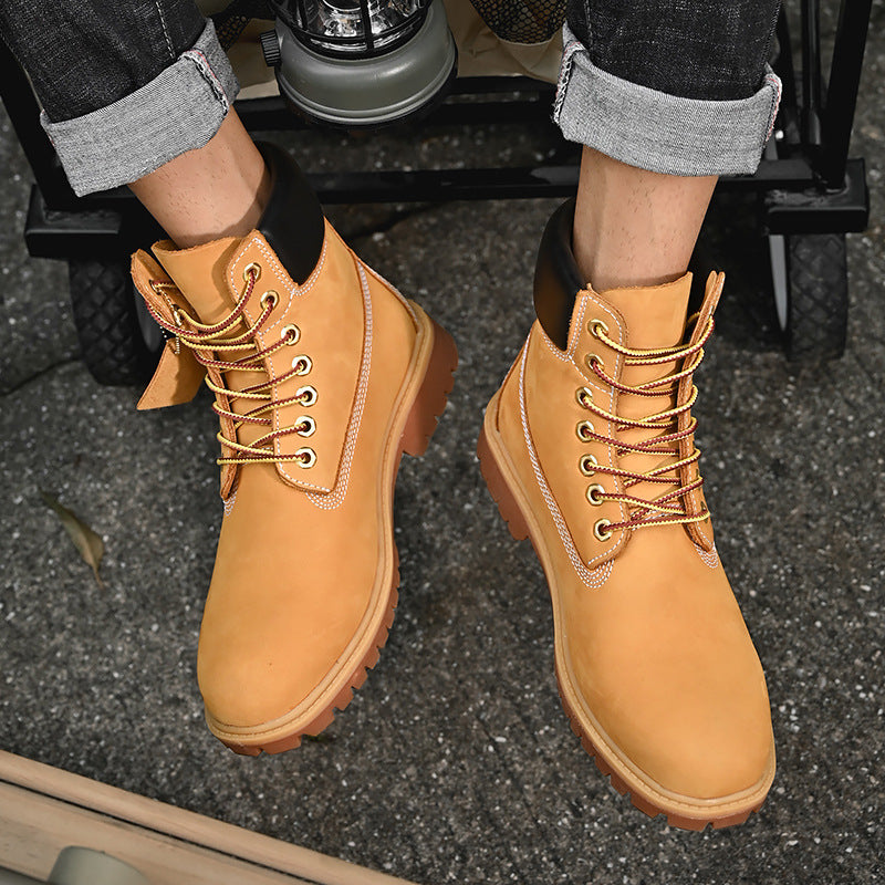 Cool Charming Men's Xi Worker Waterproof Men's Martin Boots