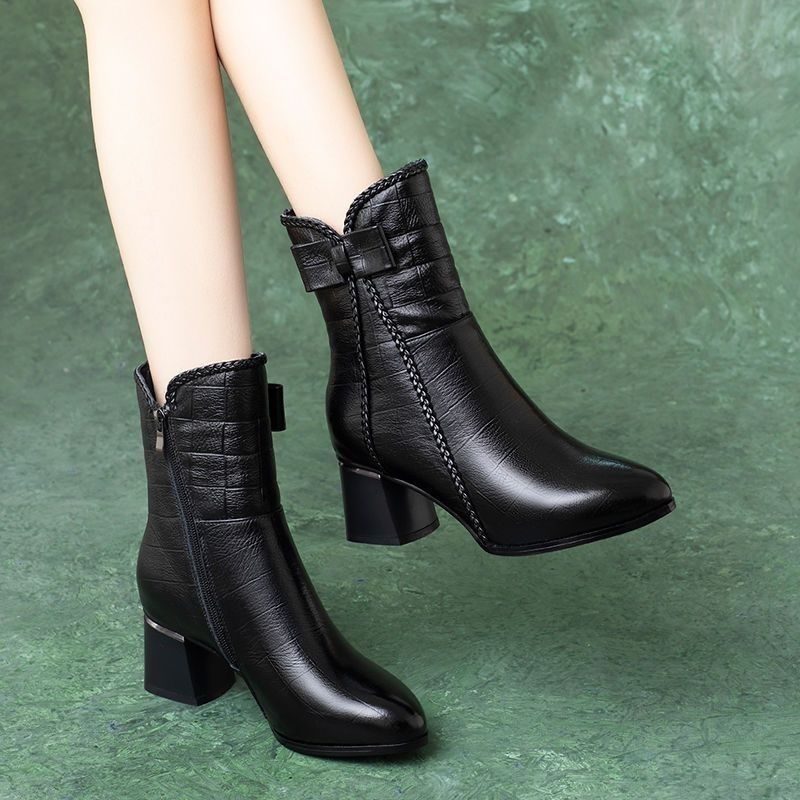 Women's & Men's Real Soft Short For Chunky Martin Veet Padded Western Women's Leather Boots