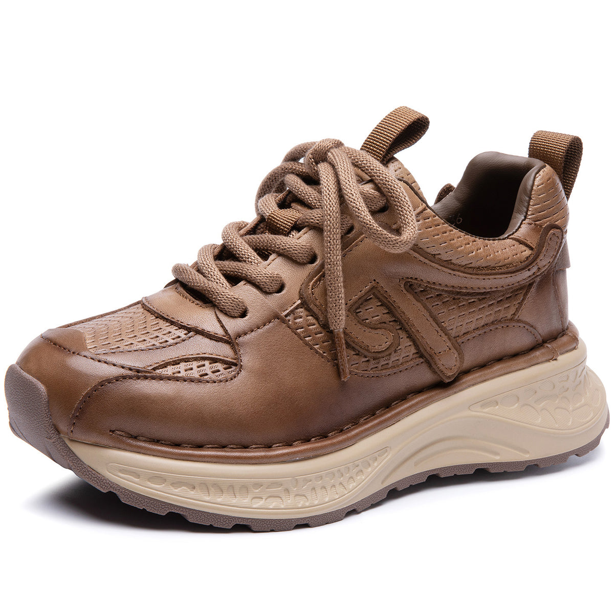 Women's Platform Dad Autumn Fashion Retro Lace Up Comfortable Lightweight Women's Sports Shoes