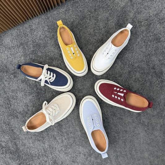 Women's Platform White Slip-on German Training Sports Casual Shoes