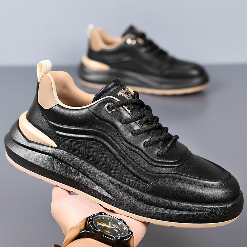 Men's Fashionable National Style Genuine Comfortable White Men's Sports Shoes