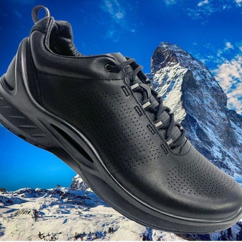 Men's Spare Cowhide Breathable Training Duty Mesh Style Men's Sports Shoes