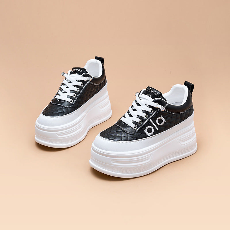 Women's Spring Thick Bottom White Comfortable Sports Women's Shoes