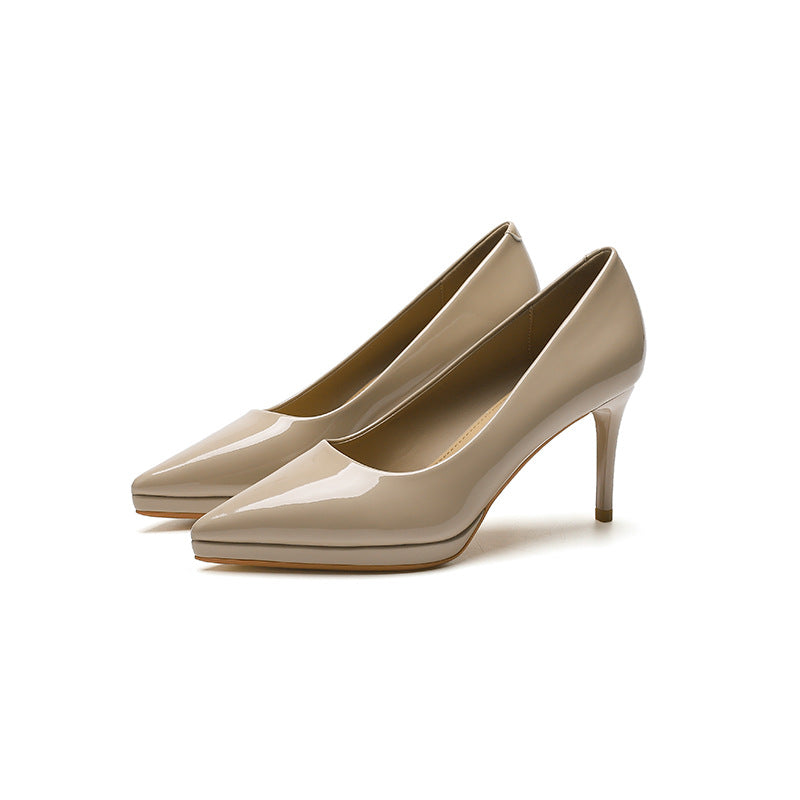 Women's Waterproof Platform High Autumn Pointed Stiletto Heels