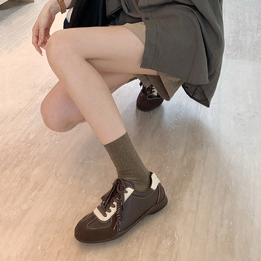 Women's Increasing Insole German Training Spring Thick-soled Retro Women's Sports Shoes