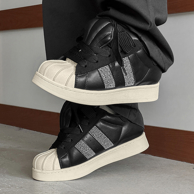 Shell German Training Retro Warm Bread Fashion Men's Sports Shoes